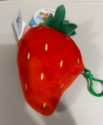 Giggle Scape Clip on Plushie Strawberry